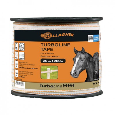 Gallagher TurboLine lint 20 mm wit (200 meter)