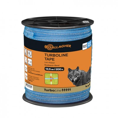 Gallagher TurboLine lint 12,5mm blauw 200m