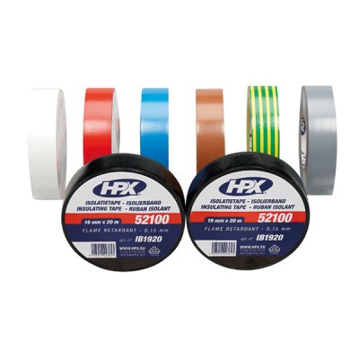 Isolatie tape gekleurd 19 mm (20 meter)