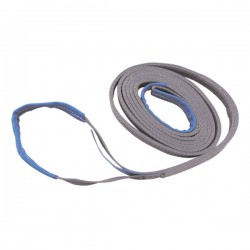 Dubbele hijsband met lussen grijs 2-laags 4 meter / 120 mm, 4 ton