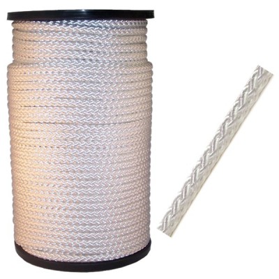 Nylon touw wit 5 mm (100 meter op rol)
