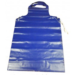 Melkschort pvc blauw