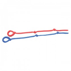 Verlostouwtje nylon, rood/blauw