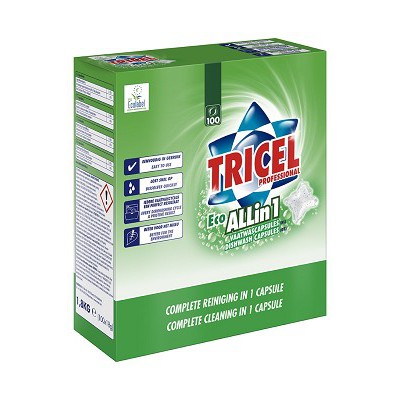 Tricel Vaatwastabletten Eco All-in-one (100 stuks)